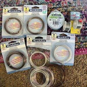 HUGE LOT of Beadalon German Wire various gauges NEW BEADING SUPPLIES